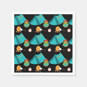 Summer Camp - Wählen Sie Ihre Hintergrundfarbe Serviette