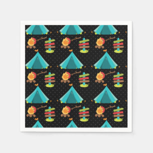 Summer Camp - Wählen Sie Ihre Hintergrundfarbe Serviette