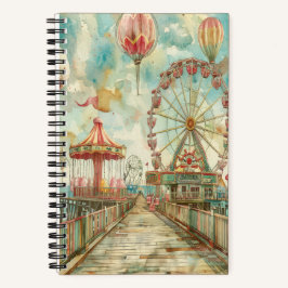 Summer Carnival 5.5" x 8.5" SpiralNotebook Notizbuch