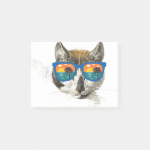 Summer Cat Funny Cat Post-it Klebezettel