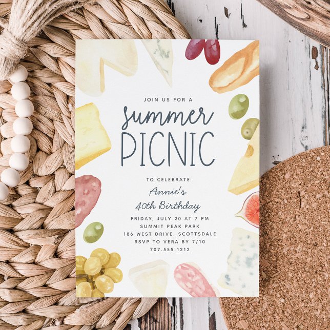 Summer Charcuterie jeder Fall Picnic Einladung (Von Creator hochgeladen)