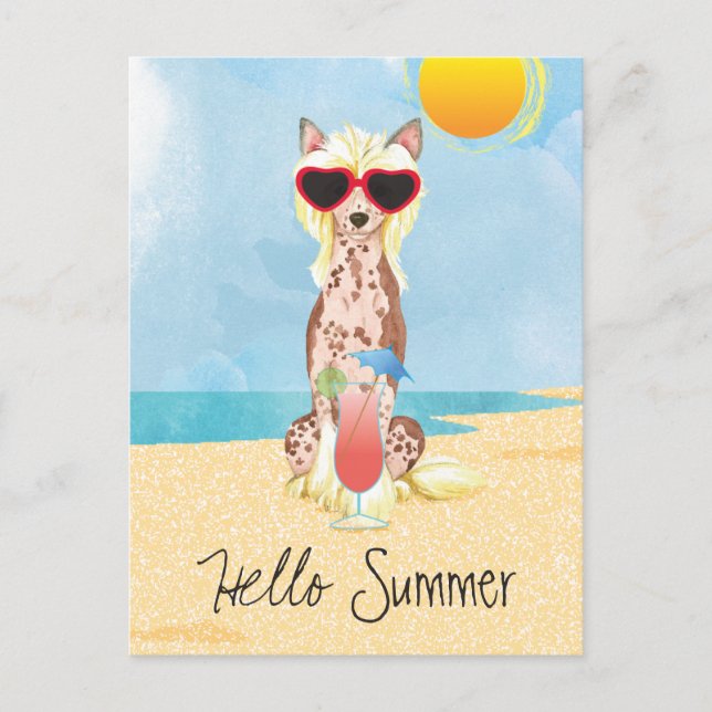 Summer Chinese Created Postkarte (Vorderseite)