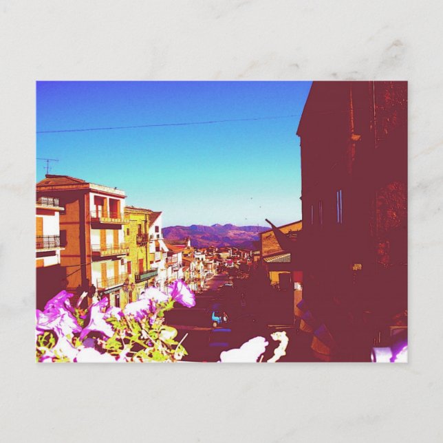 Summer Cianciana, Sizilien Postkarte (Vorderseite)