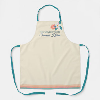 Summer Citrus & Floral Coastal Kitchen Design Schürze