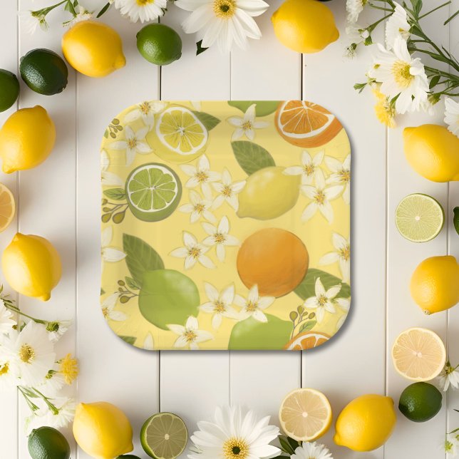 Summer Citrus Fruchtpapier Teller (Von Creator hochgeladen)