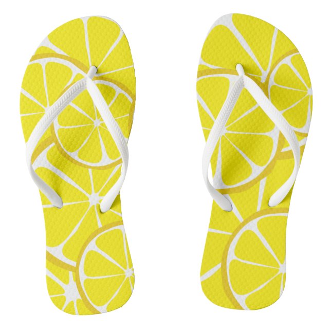 Summer Citrus Lemon FlipFlops (Fußbett)
