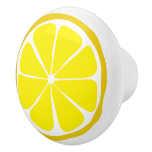 Summer Citrus Lemon Keramik Knob Keramikknauf