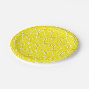 Summer Citrus Lemon Slices Paper Teller