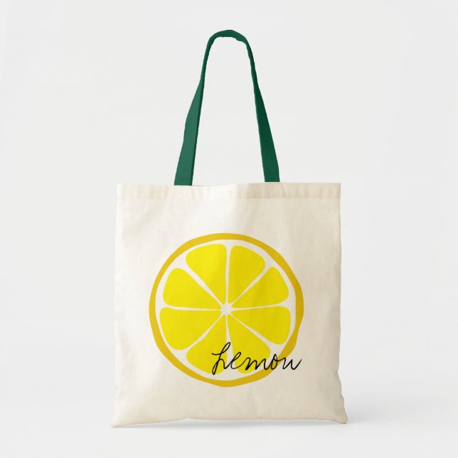 Summer Citrus Lemon Tasche (Vorne)