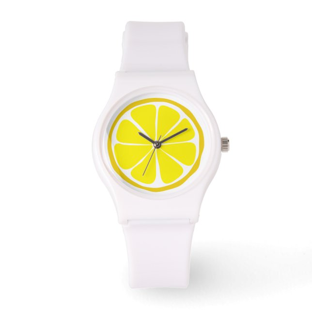 Summer Citrus Lemon Watch Armbanduhr (Vorderseite)