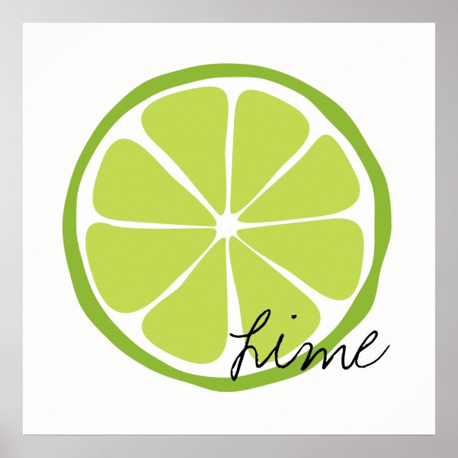 Summer Citrus Limon Wall Art Poster (Vorne)