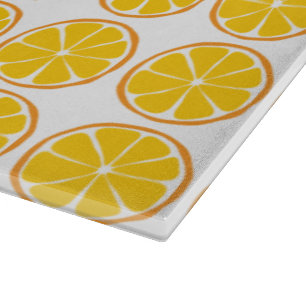 Summer Citrus Orange Glass Cutting Board Schneidebrett