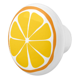 Summer Citrus Orange Keramik Knob Keramikknauf
