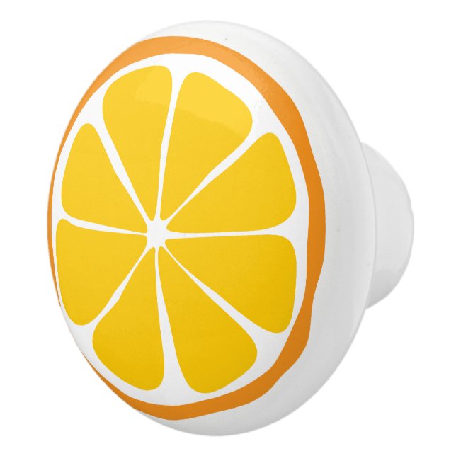 Summer Citrus Orange Keramik Knob Keramikknauf (Rechts)