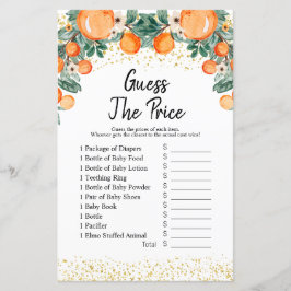 Summer Citrus Orange schätzen den Preis Spiel