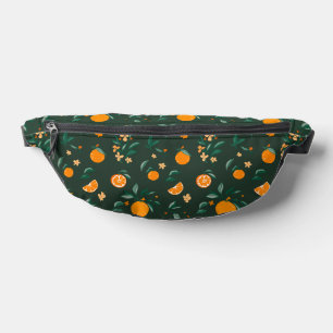 Summer Citrus Orangen & Blätter Bauchtasche