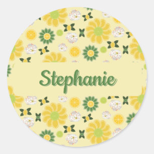 Summer Citrus Personalisiert Sticker