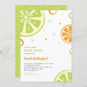 Summer Citrus Slices Bridal Dusche Einladung