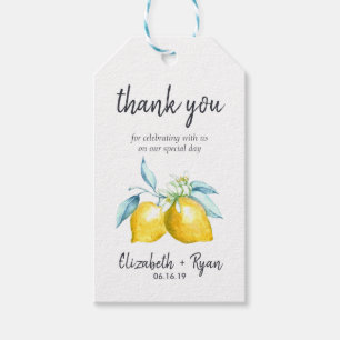 Summer Citrus Vielen Dank, dass Sie Tags geschenkt Geschenkanhänger