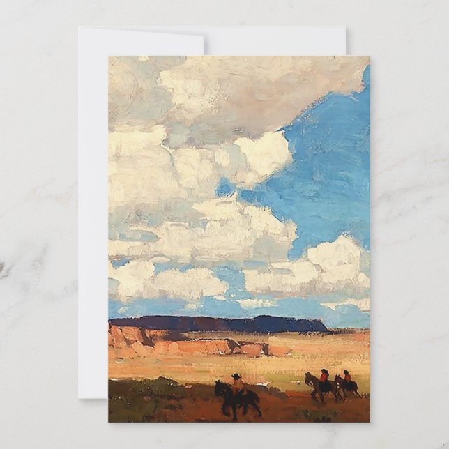 "Summer Cloud" Western Art von Edgar Payne Dankeskarte (Vorderseite)