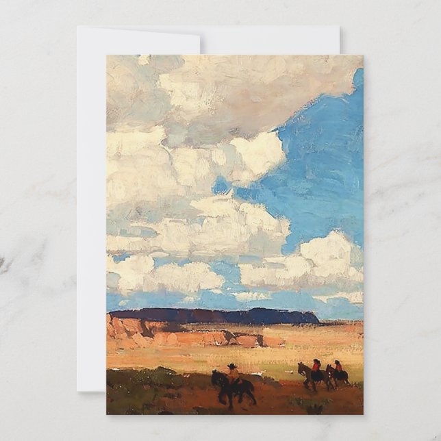 "Summer Cloud" Western Art von Edgar Payne Einladung (Vorderseite)