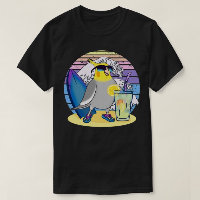 Summer Cockatiel T-Shirt (Design vorne)