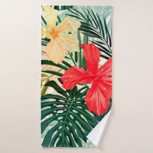 Summer colorful hawaiian seamless pattern with tro badehandtuch