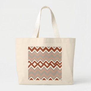 Summer Colorful Zigzag Frauen Jumbo Stoffbeutel