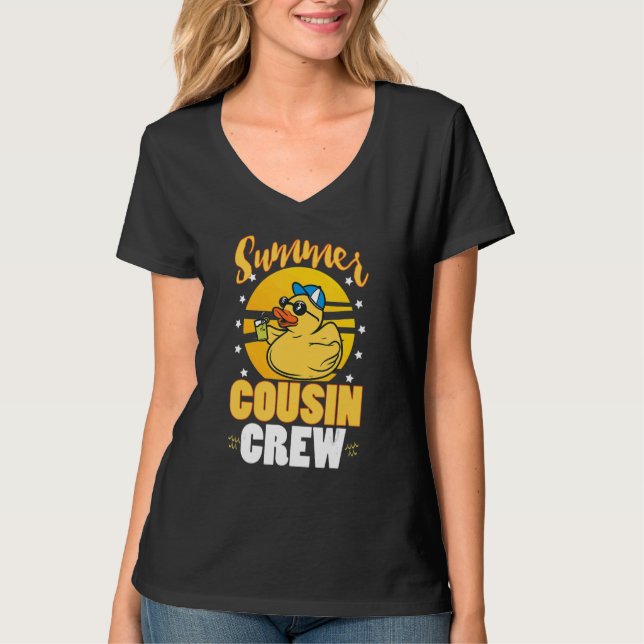 Summer Cousin Crew Yellow Duck T-Shirt (Vorderseite)