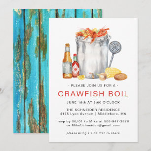 Summer Crawfish Boil   Niedrig-Land-Kochen Einladung