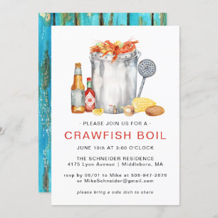 Summer Crawfish Boil   Niedrig-Land-Kochen Einladung