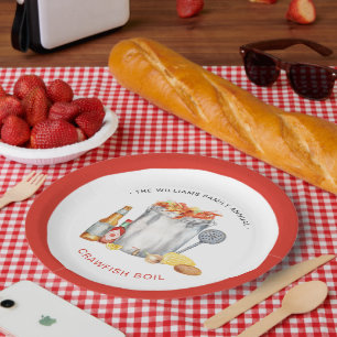 Summer Crawfish Boil   Niedrig-Land-Kochen Pappteller