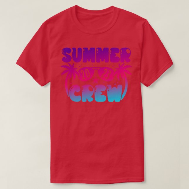 Summer Crew 2023 Beach Summer Family Urlaub T-Shirt (Design vorne)