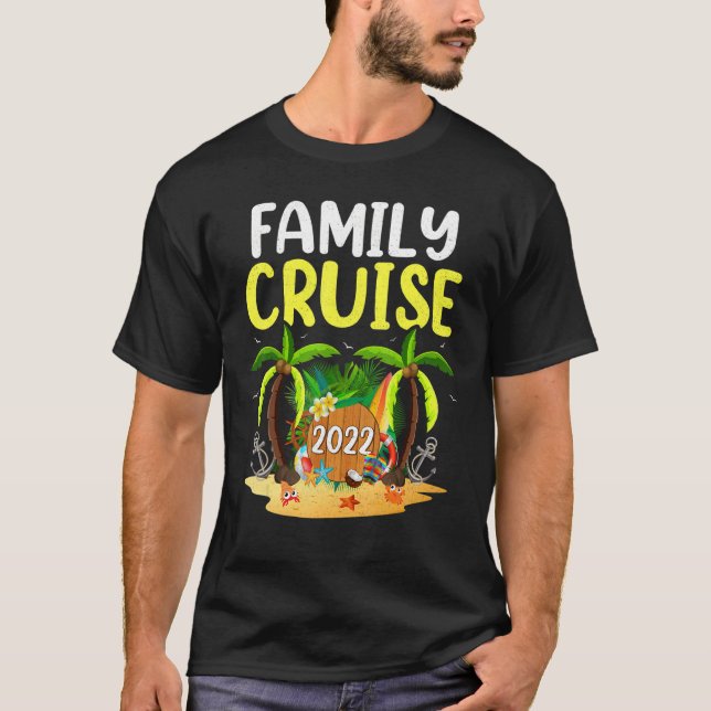 Summer Cruise Ship Trip Palm Tree Family Cruise 20 T-Shirt (Vorderseite)