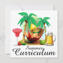 Summer Curriculum / Urlaub / Ruhestand Party Einladung