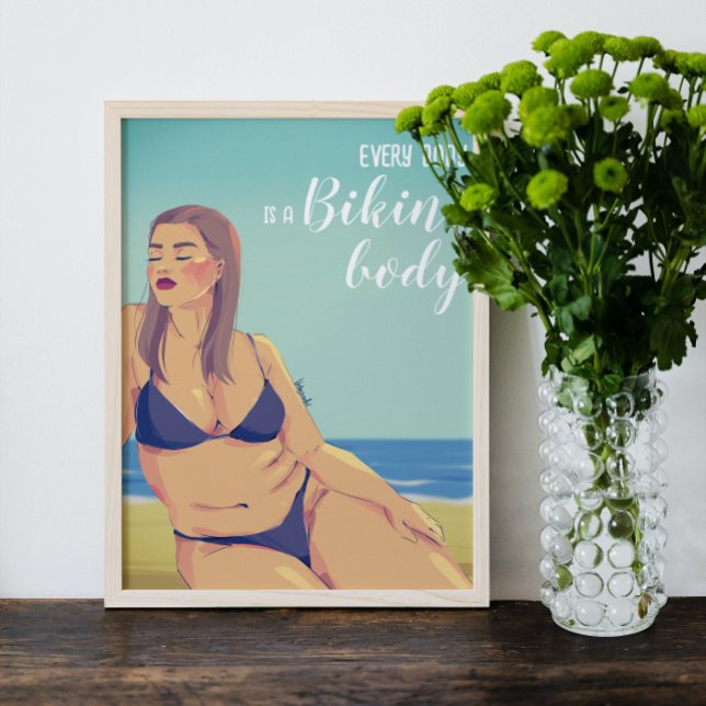 Summer Curvy Bikini Poster (Von Creator hochgeladen)