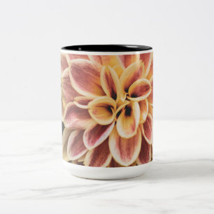 Summer Dahlia Blume (Floral Art) Zweifarbige Tasse