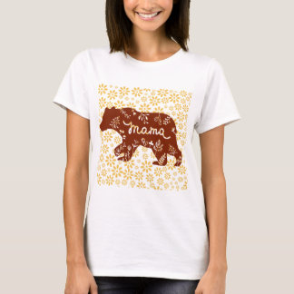 Summer Daisies Bear Mama Women's Clothing T-Shirt