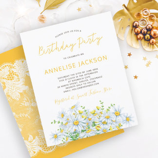 Summer daisies gelben Spitzen BUDGET Geburtstagspa