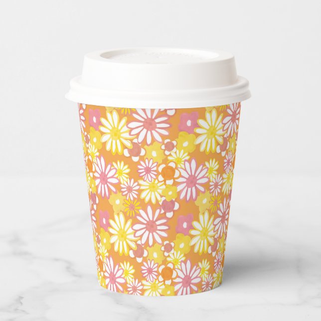 Summer Daisies Paper Cups Pappbecher (Links)