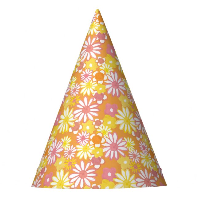 Summer Daisies Party Hat Partyhütchen (Vorderseite)