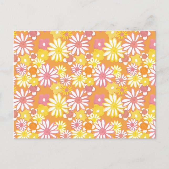 Summer Daisies Postcard Postkarte (Vorderseite)