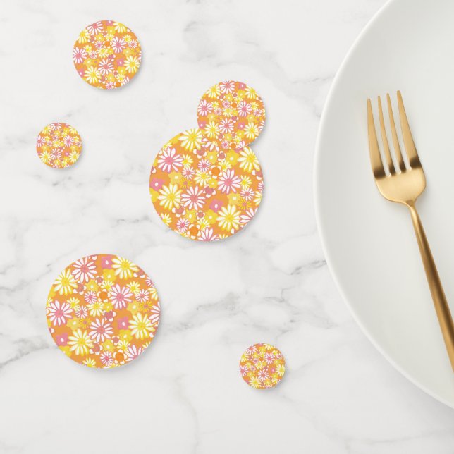 Summer Daisies Table Confetti Konfetti (Gruppe)