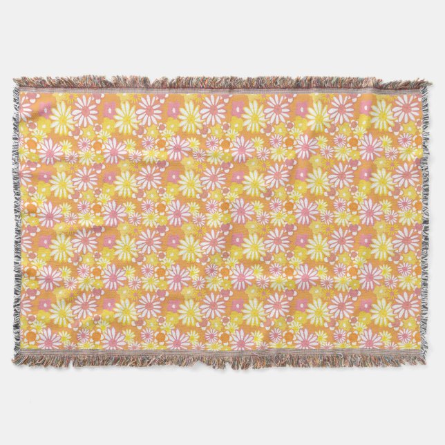 Summer Daisies Throw Decke (Vorderseite)