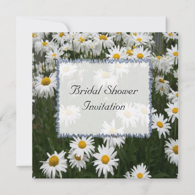 Summer Daisy Bridal Dusche Einladung (Vorderseite)