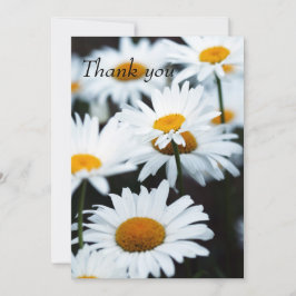 Summer Daisy Flat Danke-Card Dankeskarte