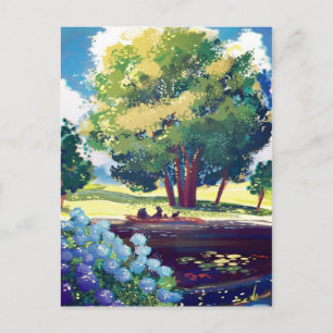 Summer Day Picnic Postkarte