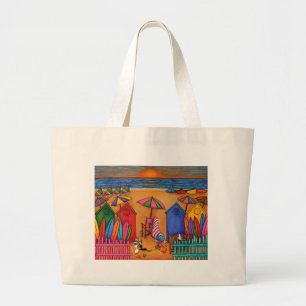 Summer Delight Beach Szene Lisa Lorenz Jumbo Stoffbeutel