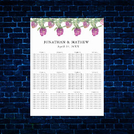 Summer Dschungel Wasserfarbe Blumensitze Poster