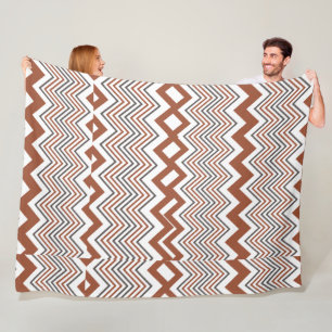 Summer Elegante Colorful Zigzag Fleecedecke